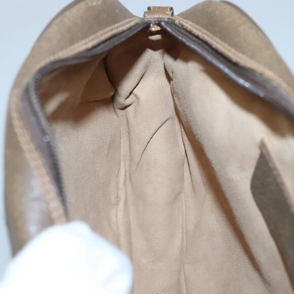 GUCCI GG Supreme Web Sherry Line Bag PVC Beige Gold 89 01 034 Auth yk18098 - Picture 14 of 16